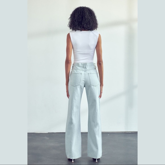 Vici London/ Kancan ultra high rise 90s flare jeans - Picture 4 of 9